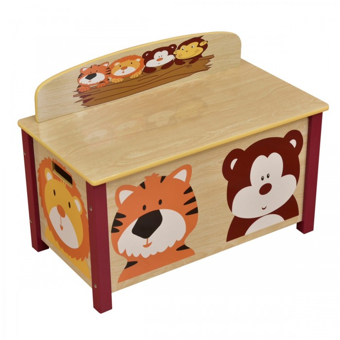 Bancuta ToyBox Jungle Safari Kids cu lada de stocare din  MDF Liberty House